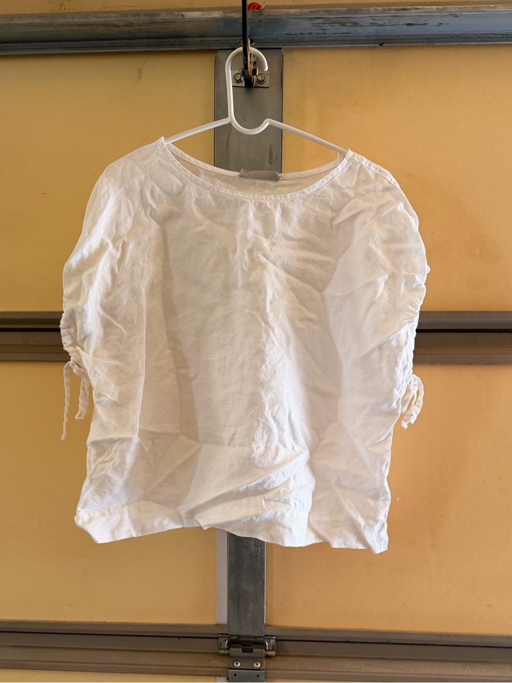 White Women's Tie-Detail Top